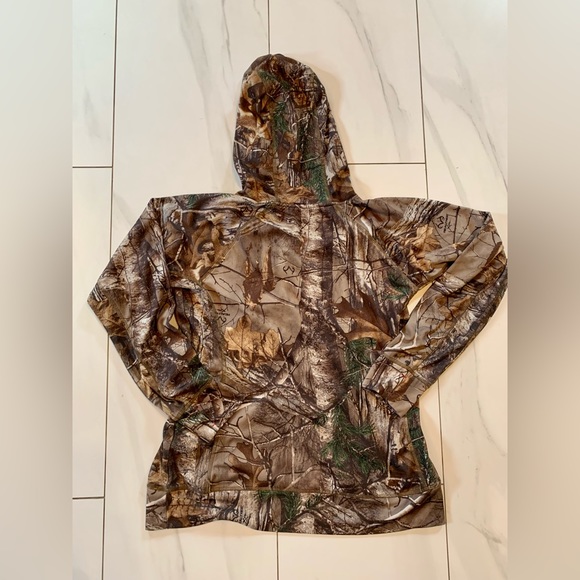 Realtree Xtra Camo Pink long sleeve pullover hoodie Hunting camo size Large - Picture 3 of 5
